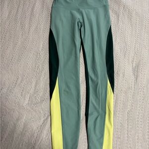 Old Navy Green and Yellow Leggings